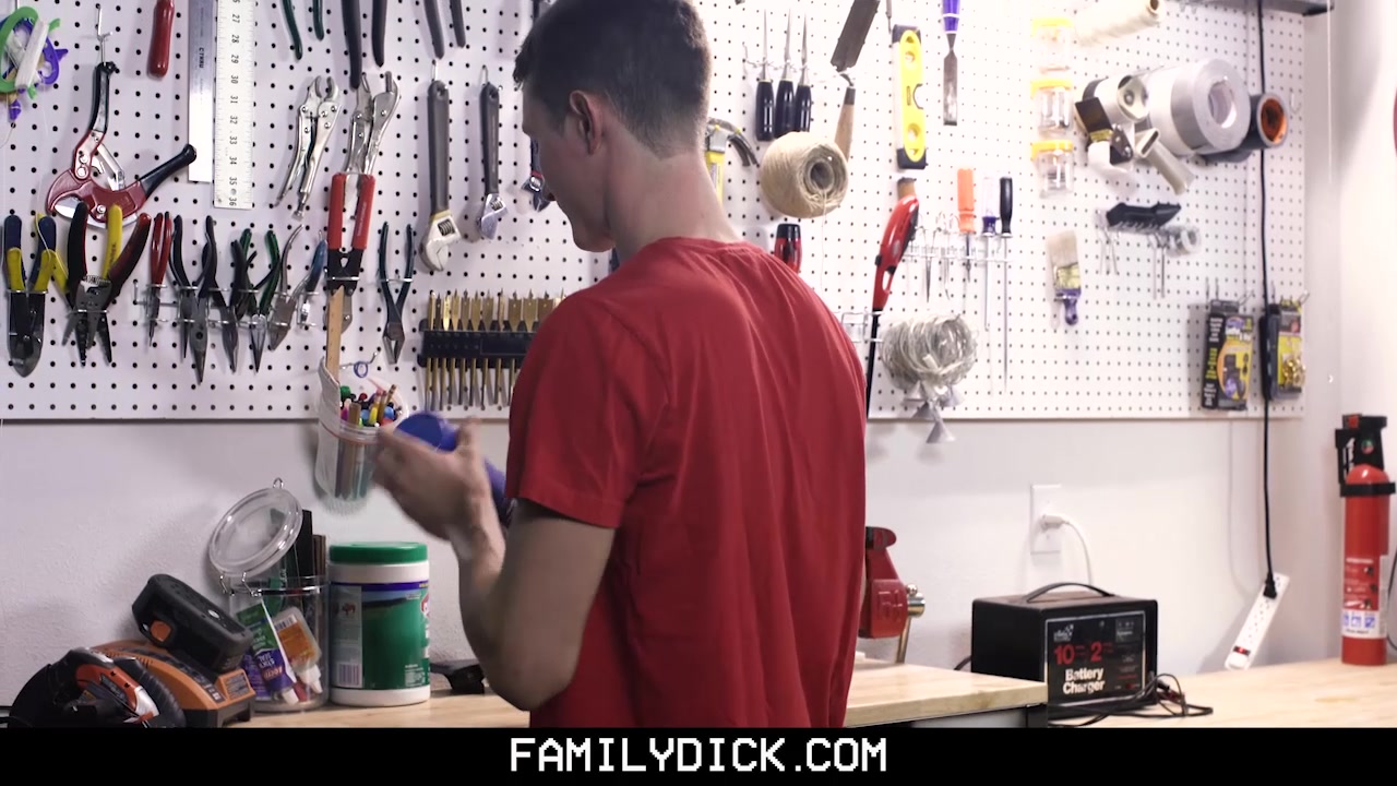 Tough Love For His Little Boy Chp 1: Step dad's Tool Bench - FamilyDick