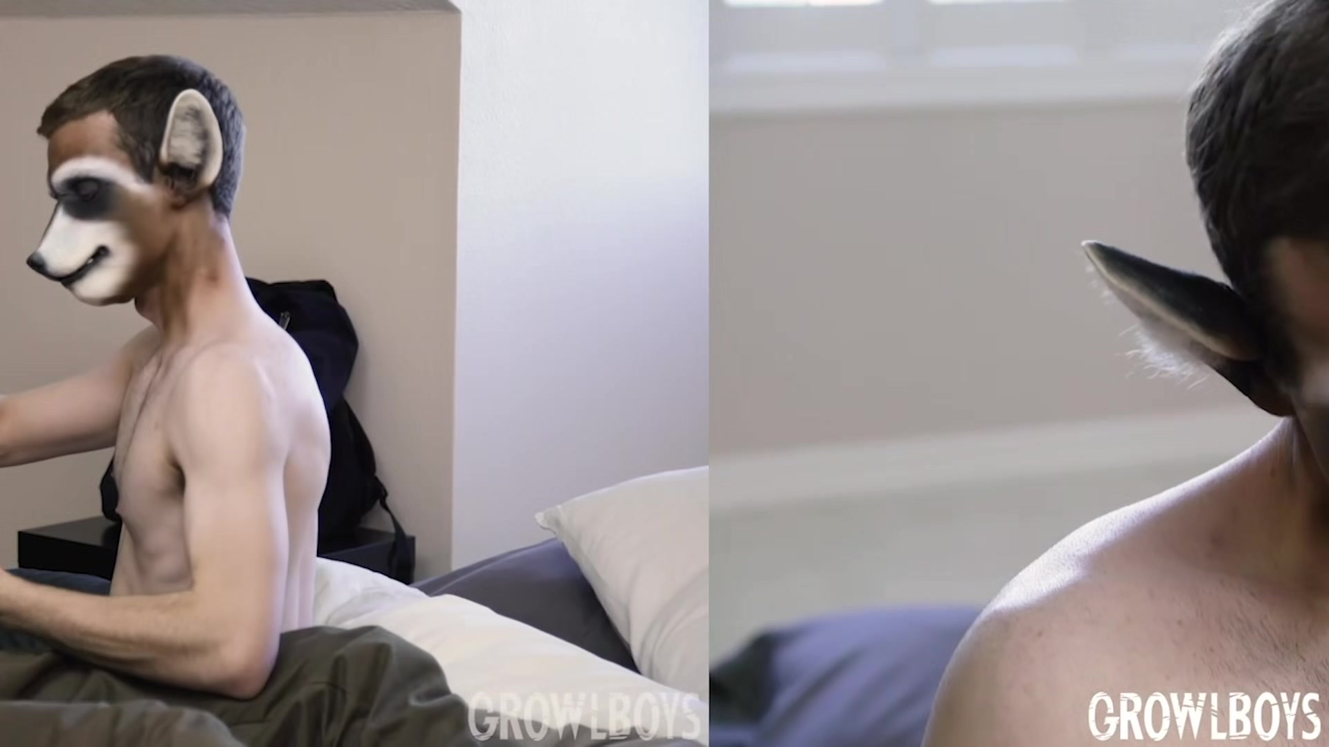Hairy teen 18+ werewolf furry jock fucked bareback by Step daddy Satyr landlord cums