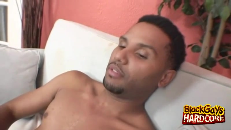 Black Gay Stroking His Meat - BlackGaysHardcore