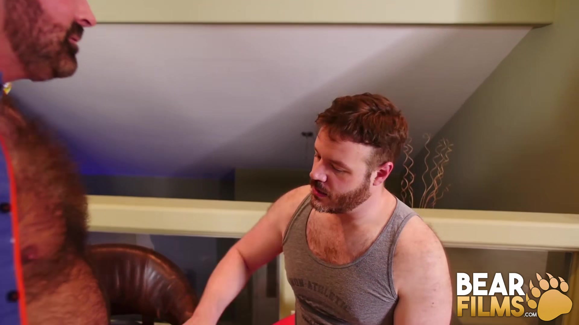 BEARFILMS Cub Jon Thomas Blows Big Step daddy Before Doggystyle