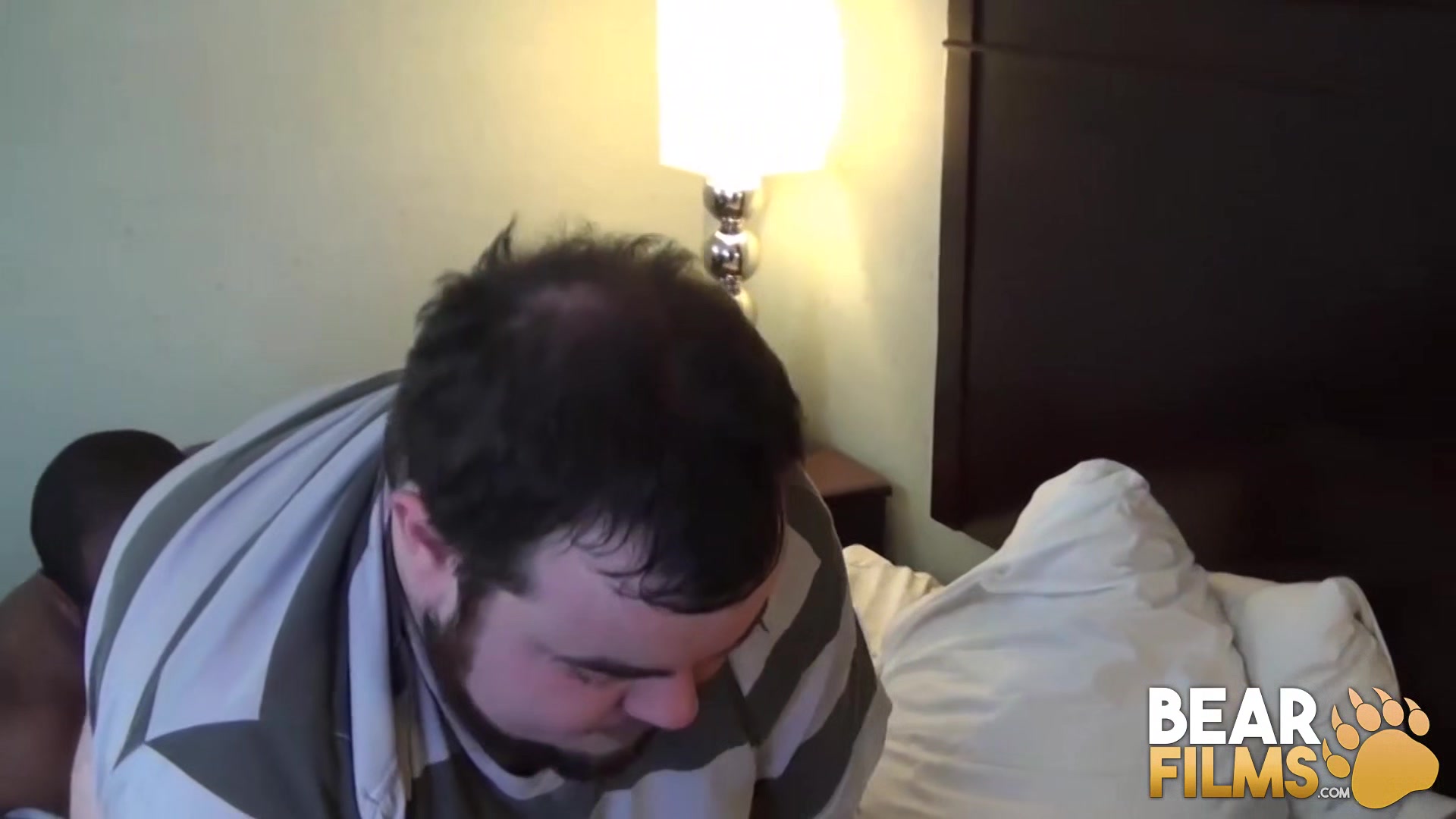 BEARFILMS Slutty Cub Logan Young Fucked by Two Black Bears