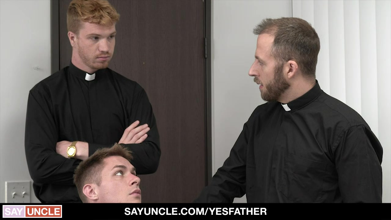YesFather - Naughty Mormon Boy Banged By Two Priests