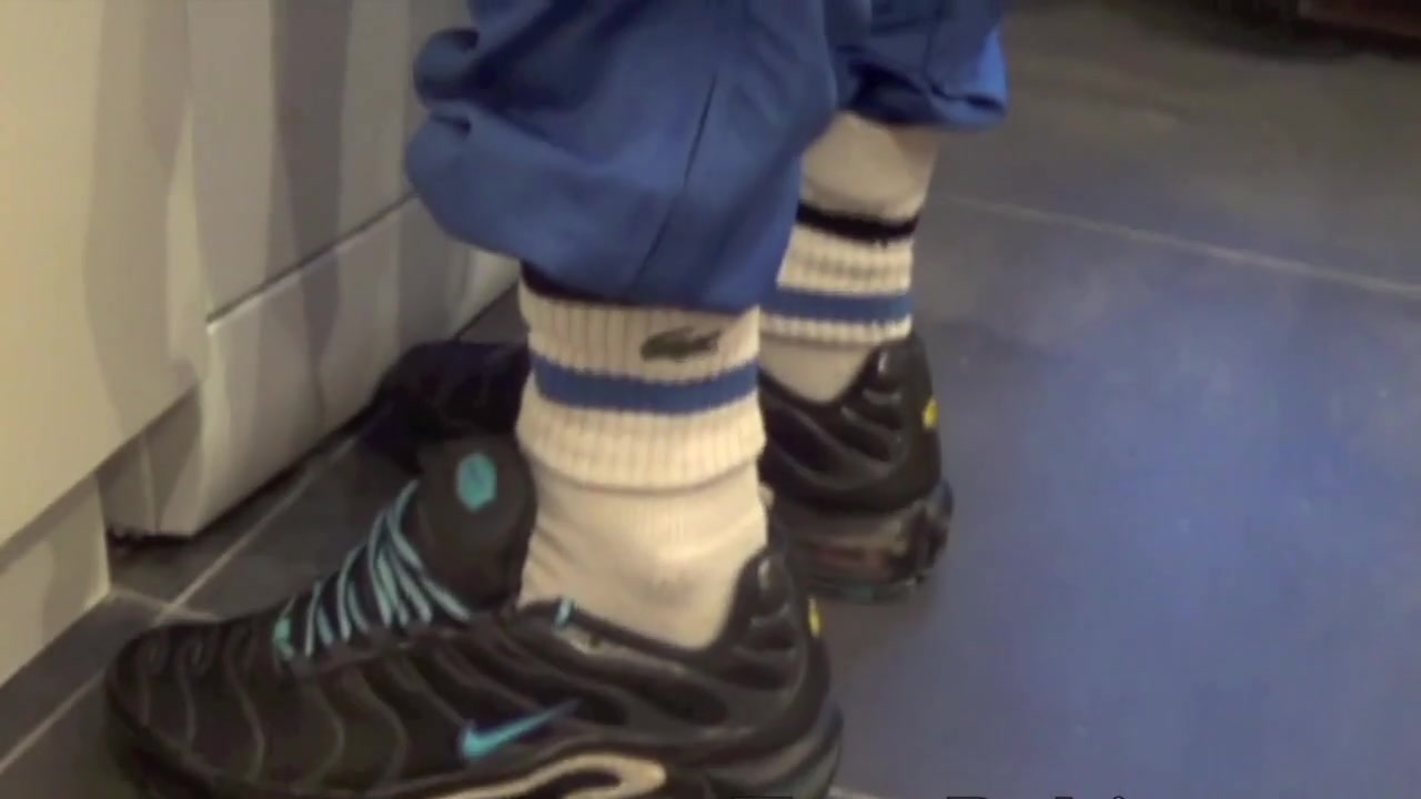 Scally boy sneakers humiliation in the kitchen - CrunchBoy