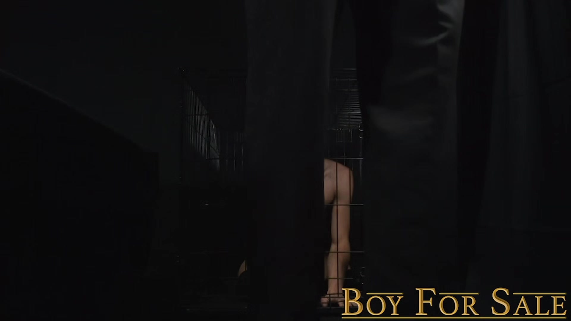 BoyForSale - Young caged slave fucked hard and dominated by hot Dom Step daddy