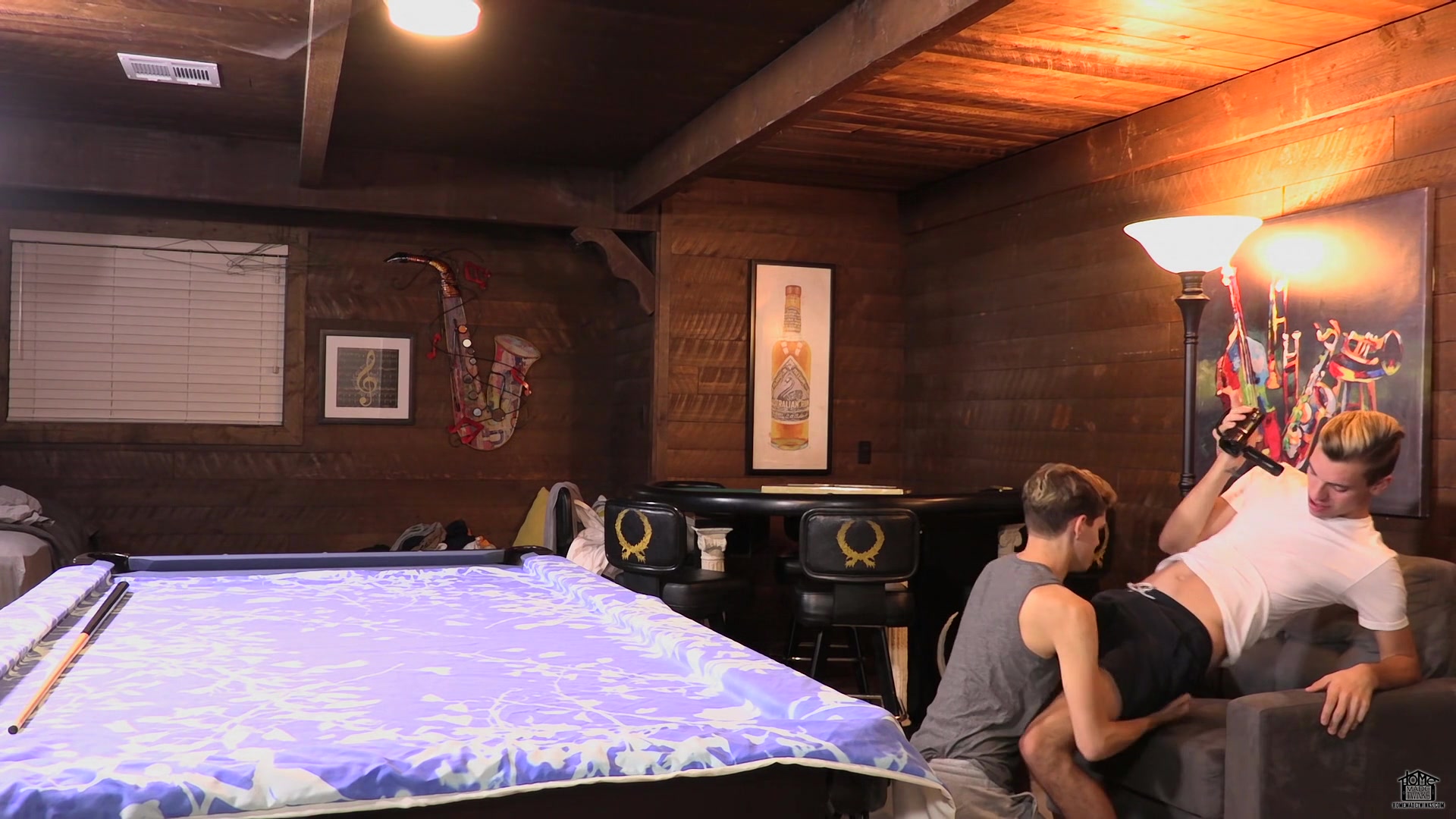 Bareback Boys In The Game Room - Aiden Palm & Max Rose