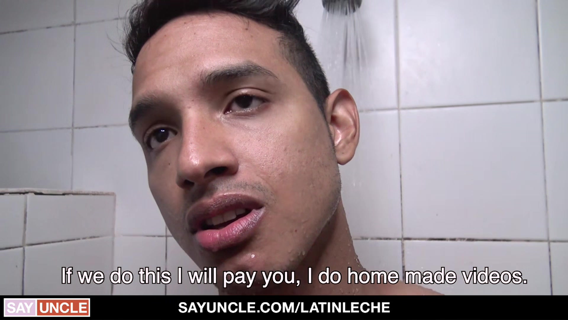 LatinLeche - Latin Boy Cant Refuse A Sex Service In The Shower Room