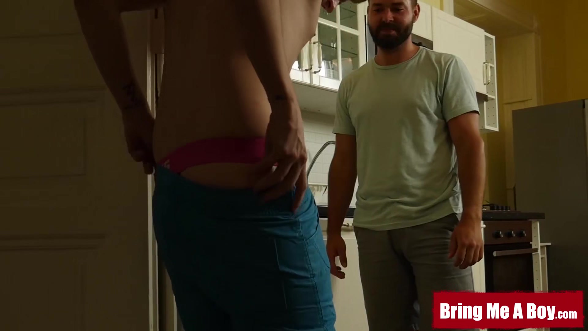 BRINGMEABOY Jack Flynn Cleans In Jockstrap And Gets Fucked