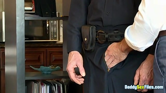 Curious Officer Joins The Cock Party - David Chase, Ross Bailey