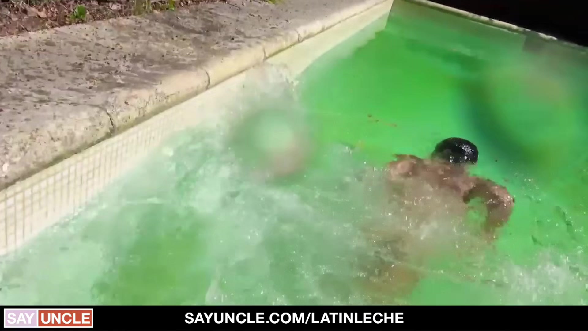 LatinLeche - Latino Cuties With Tattoos Banging Each Other By The Pool