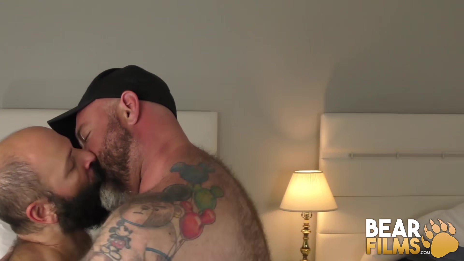BEARFILMS Bears Big Step daddy and Little Step daddy Bareback Hard