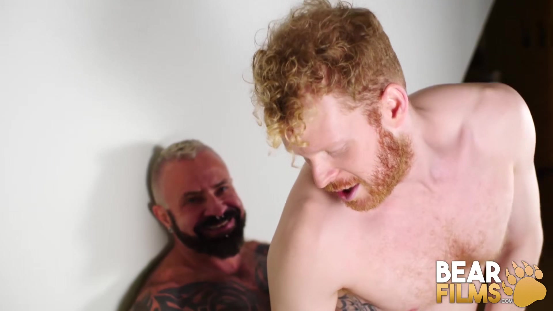 BEARFILMS Inked Bear Cooper Roads Barebacks Young Bottom
