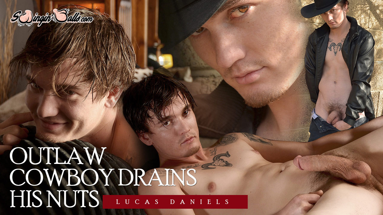 Outlaw Cowboy Drains His Nuts - SwinginBalls