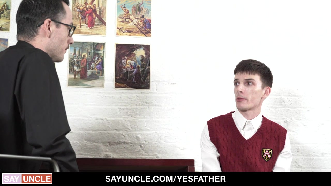 YesFather - Catholic Boy Spanked And Creampied By Hung Uncut Priest