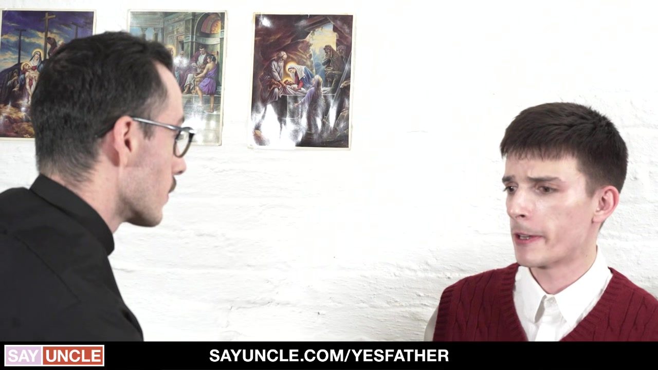 YesFather - Catholic Boy Spanked And Creampied By Hung Uncut Priest