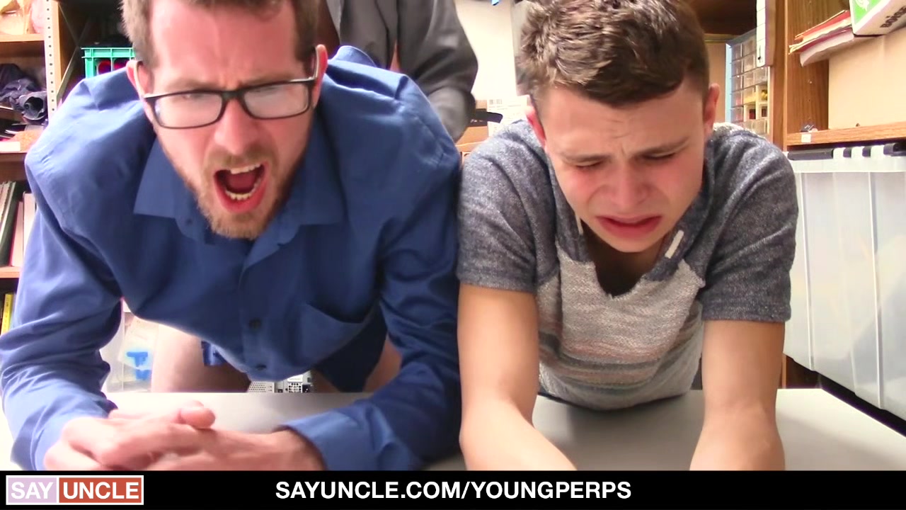YoungPerps - Buff Boy Barebacked By 2 Hung Cops