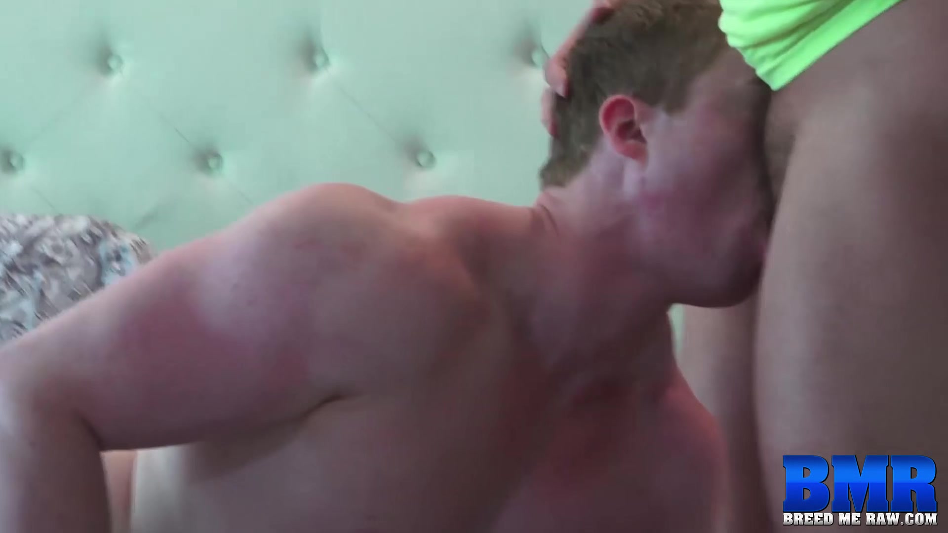 BREEDMERAW Blond Hunk Riley Ward Fed Cock And Fucked Raw