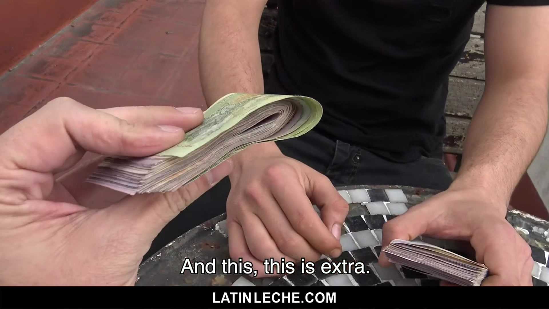 Straight Latino Virgin Spitroasted By Uncut Cocks