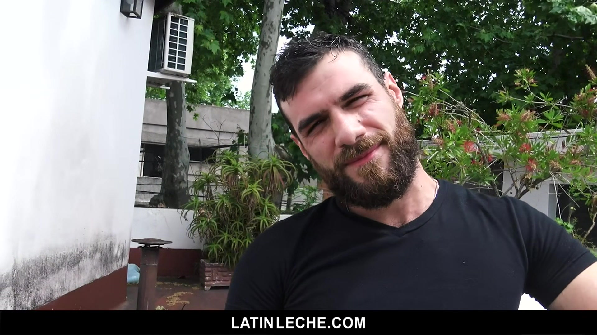LatinLeche - Hairy Latin Hunk Has Bareback Sex With Two Young Studs