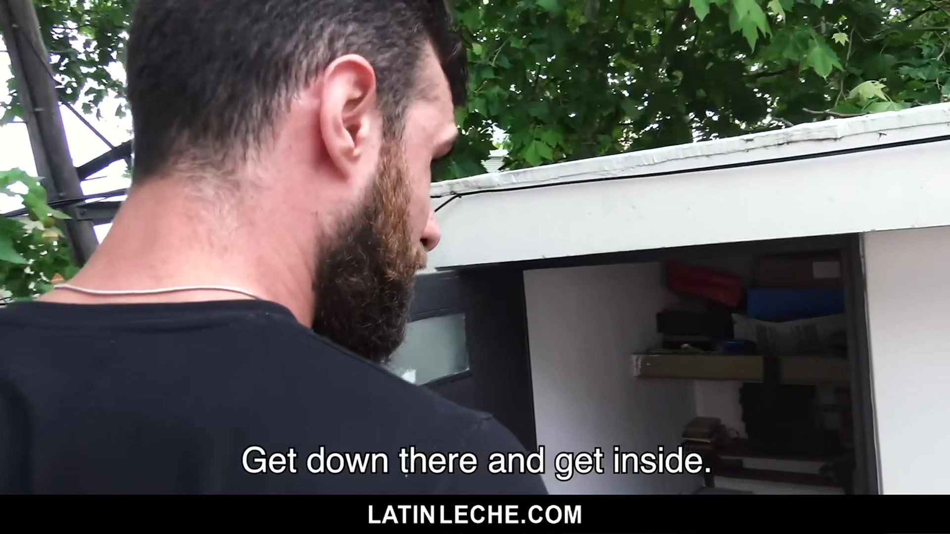 LatinLeche - Hairy Latin Hunk Has Bareback Sex With Two Young Studs