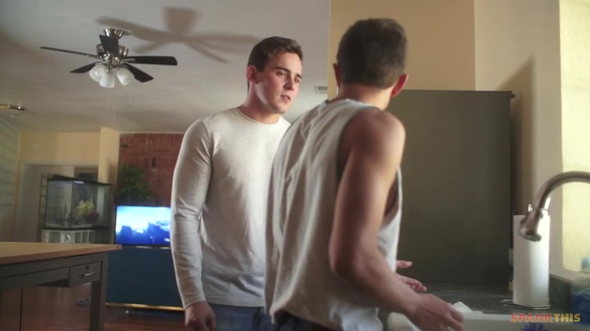 Logan Cross & Josh Brady in The Crime of Clumsiness - SpankThis