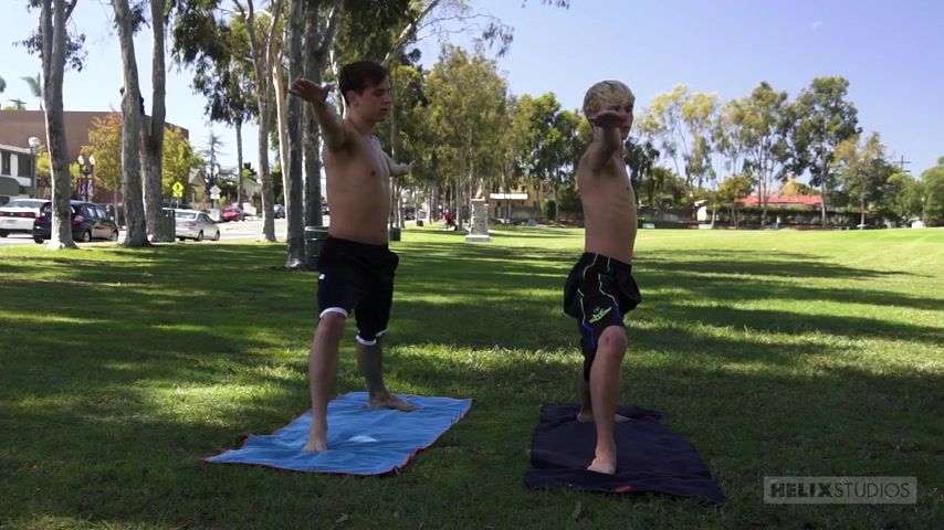 Jessie Montgomery & Zac Stevens in Yoga Thunder - HelixStudios