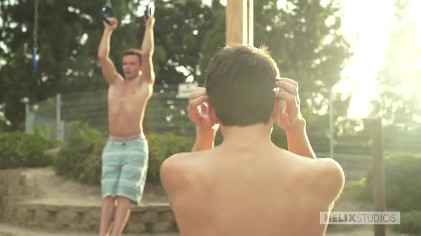 Evan Parker & Logan Cross in Let Me See You Sweat - HelixStudios