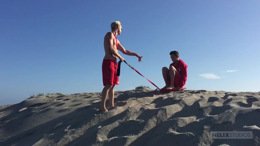 Max Carter & Kyle Ross & Evan Parker & Tyler Hill in Lifeguards - Behind the Scenes - HelixStudios