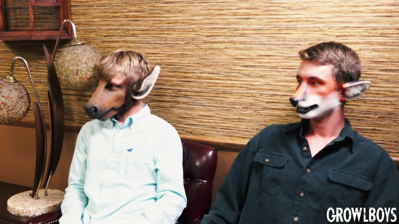 GrowlBoys - Furry boys barebacked by Step daddy satyr during office 3way