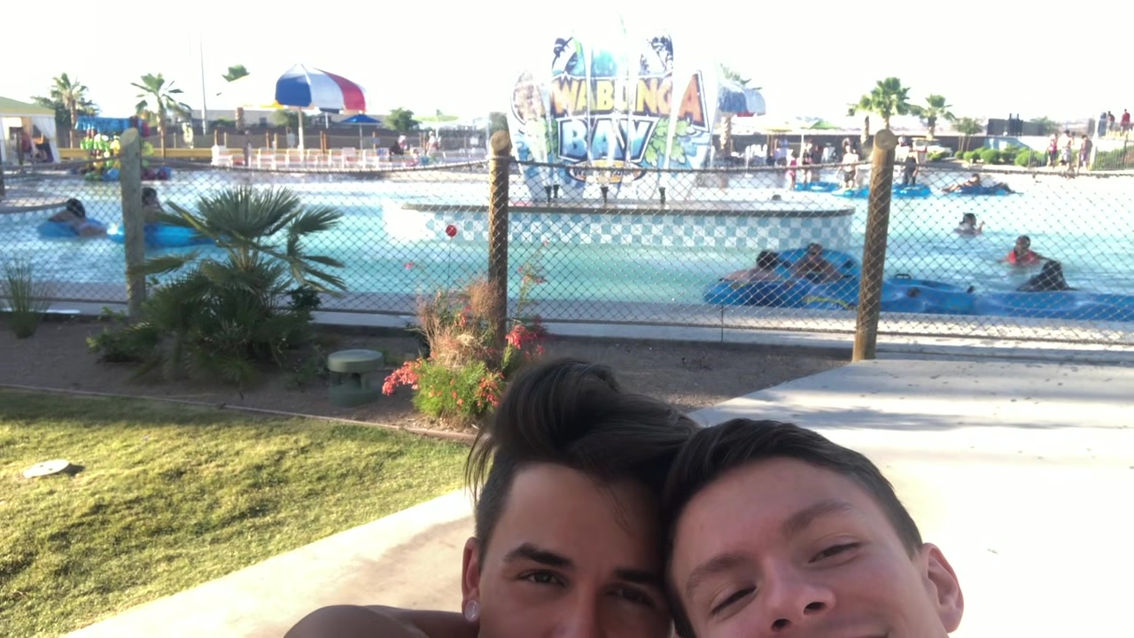 Tyler Sweet & Andy Taylor flip fuck bareback after a day at the water park