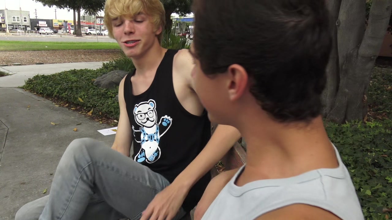 Latin twink Nicholas Romero takes a Raw Ride on blond twink Jamie Ray
