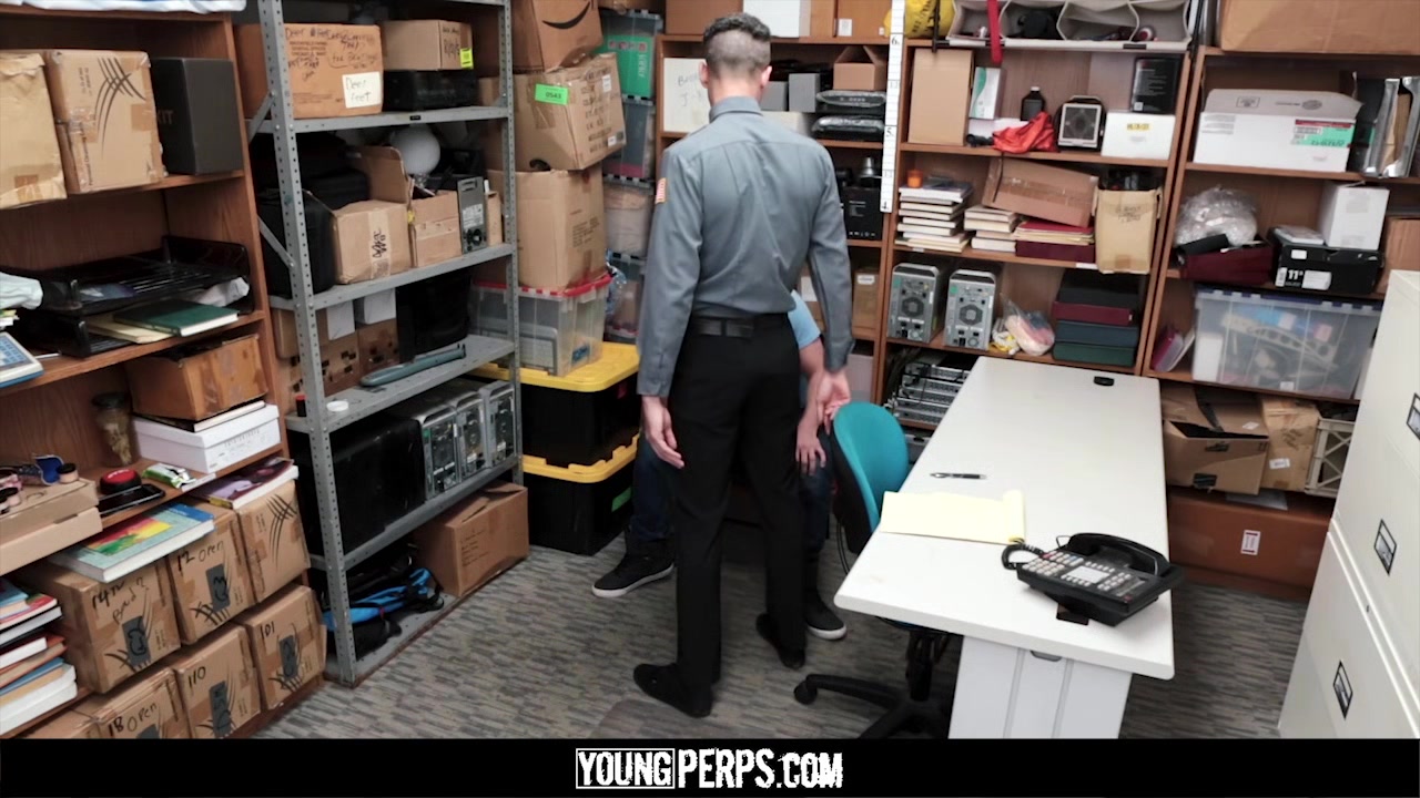YoungPerps - Hot Security Guard Unlawfully Plows A Perp’s Tight Asshole
