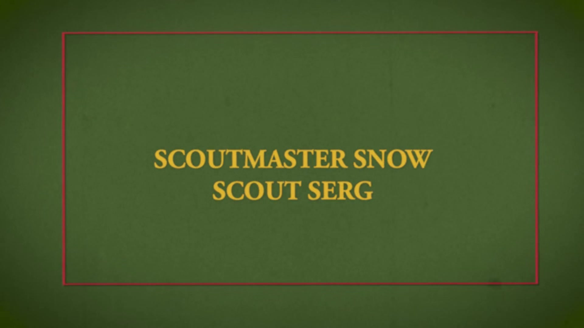 SCOUT SERG Chapter 3 - Sneaking Off