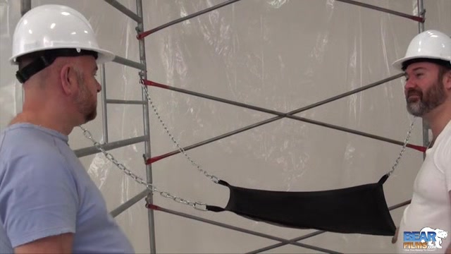 Joe Hardness and Guy English - Scaffolding - BearFilms