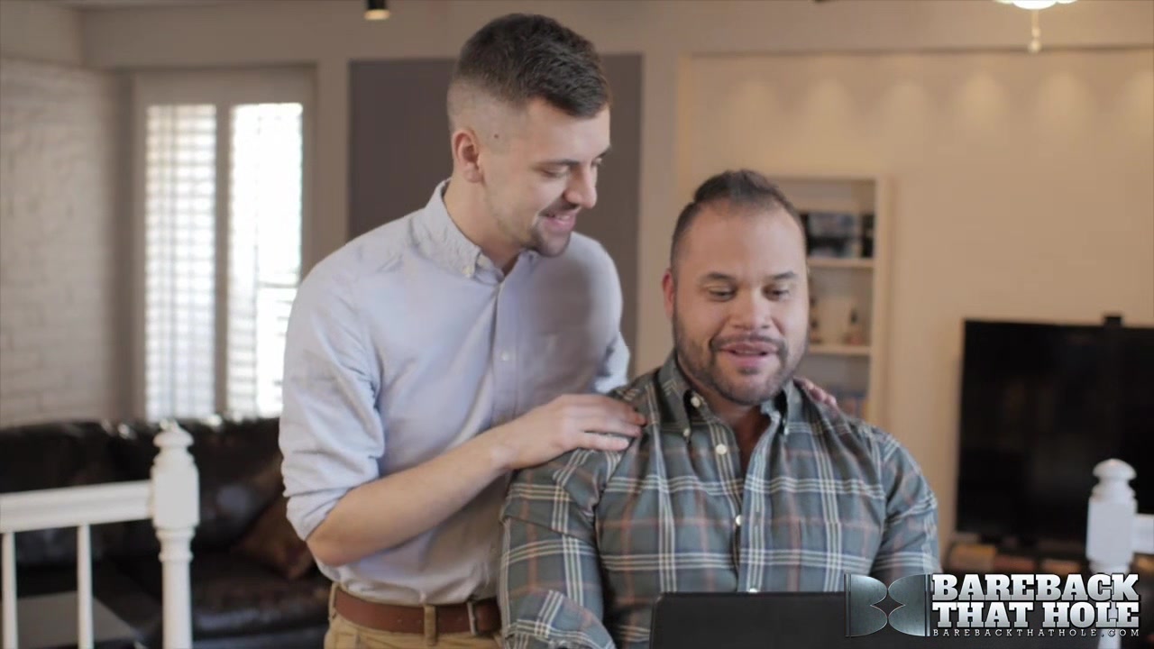 Josh Stone and Damien Kilauea - Writers Room - BarebackThatHole