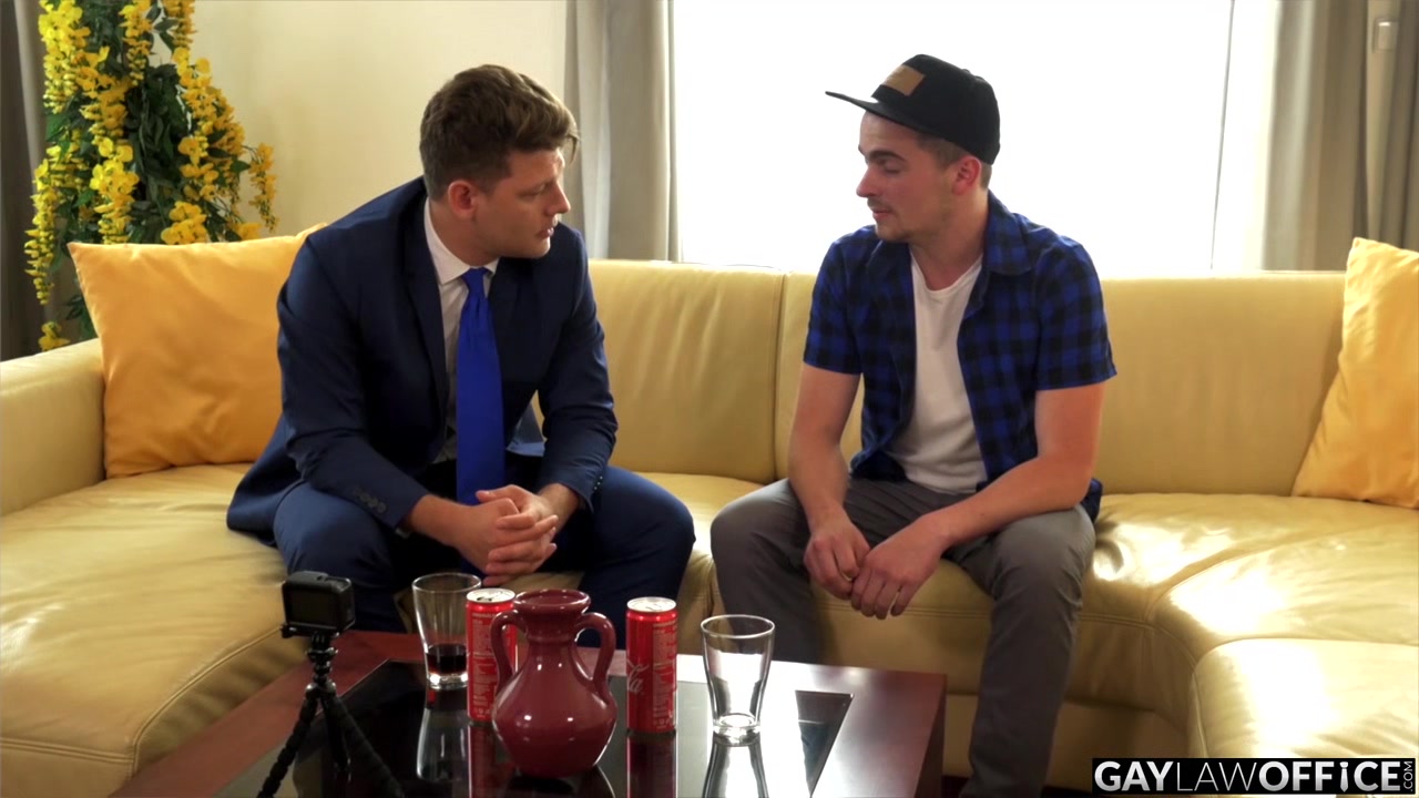 GAYLAWOFFICE Tricked Rhys Cory Pays Lawyer With Virgin Ass