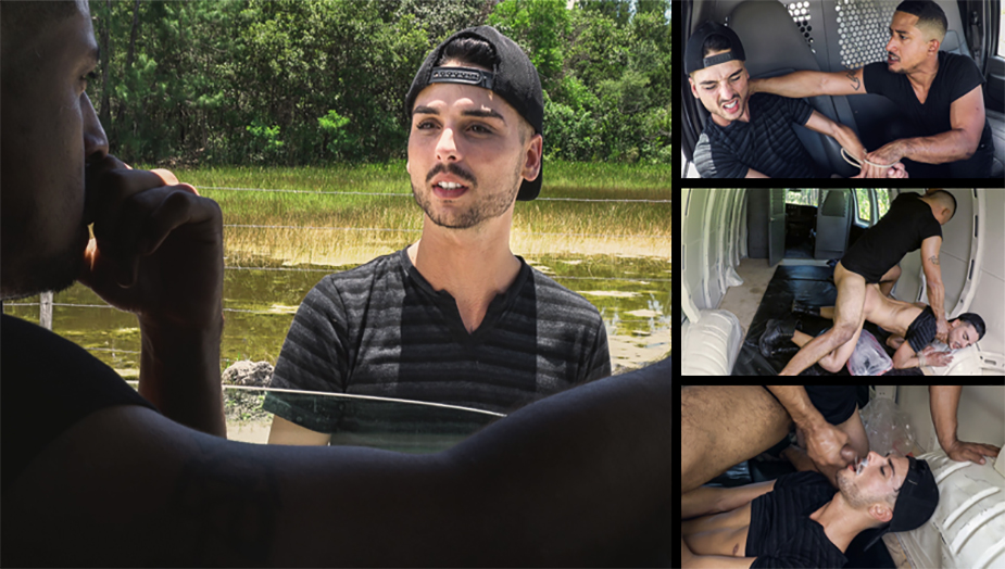 Gabriel Knight in Camper Gets Collared - HelplessBoys