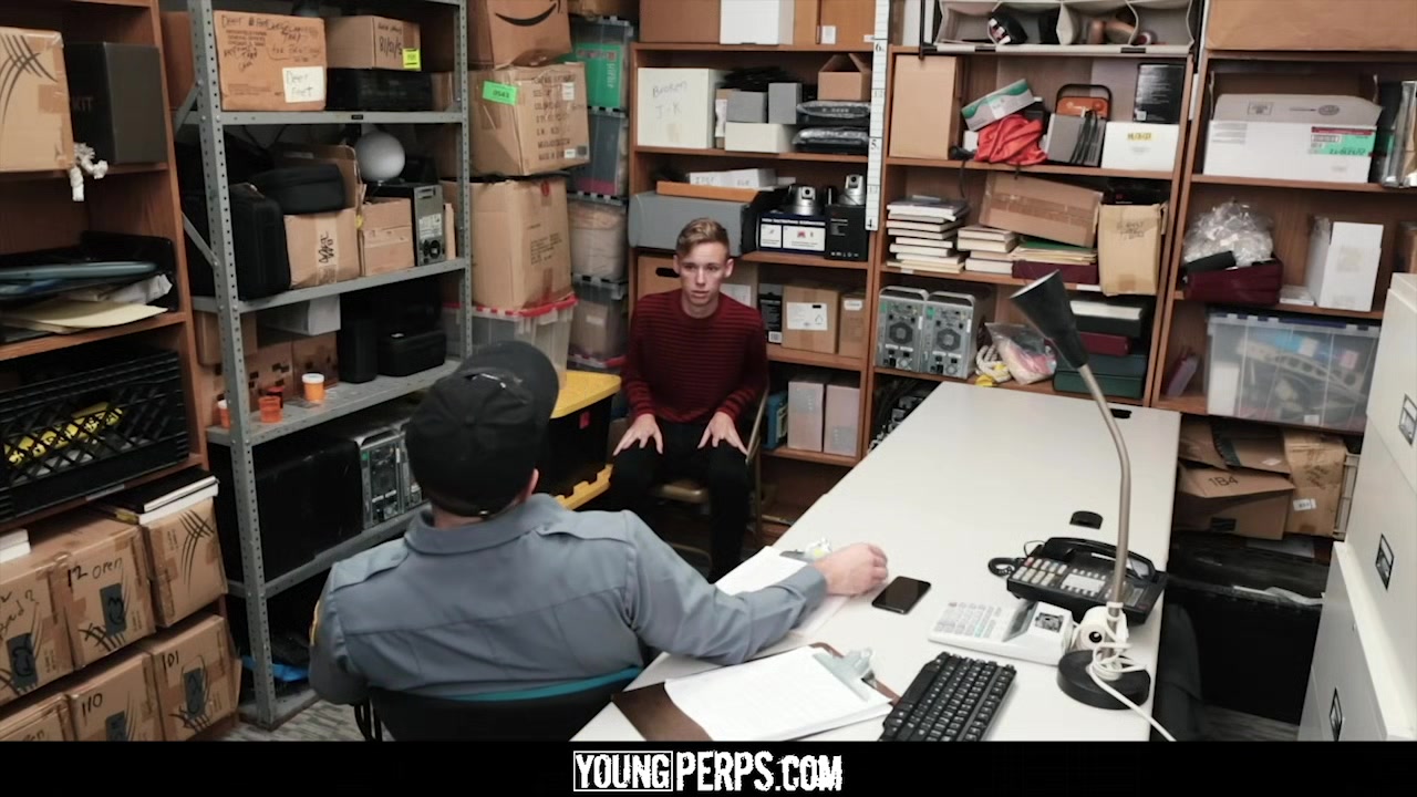 YoungPerps - Blonde Twink Fucked By Hung Security Guard
