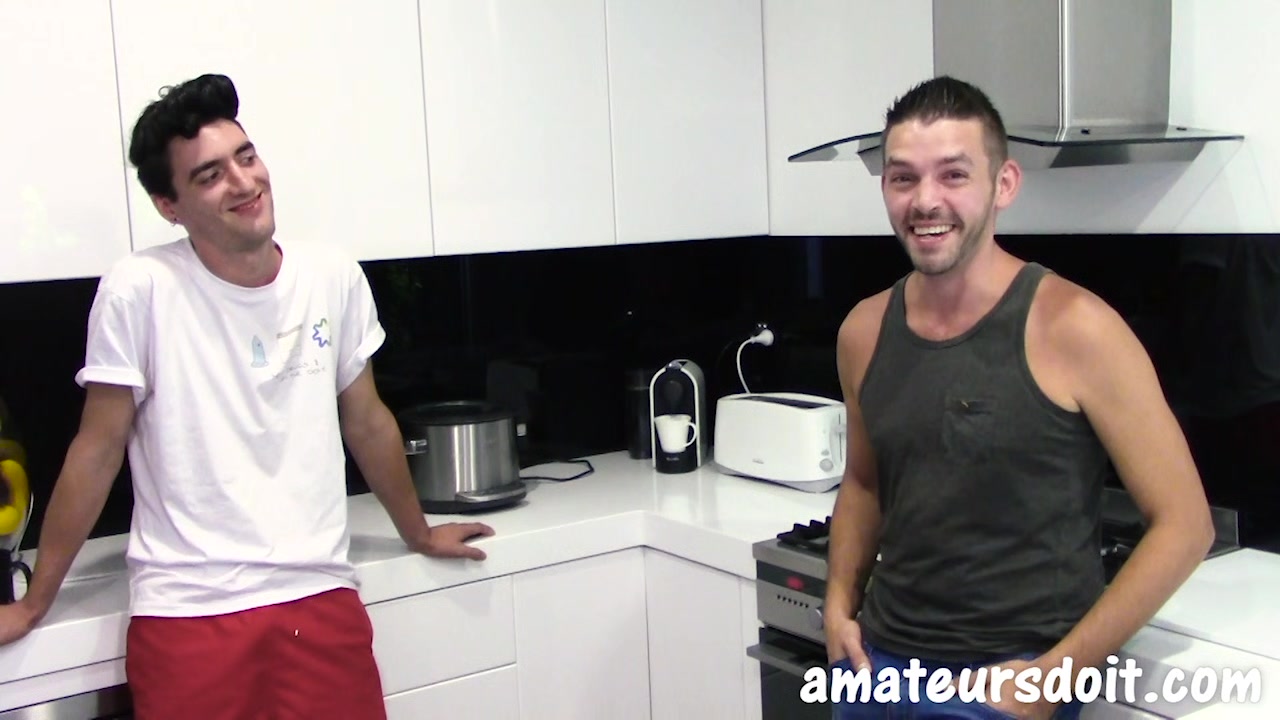AmateursDoIt - Cute guy fucks stud with monster cock then blows his load