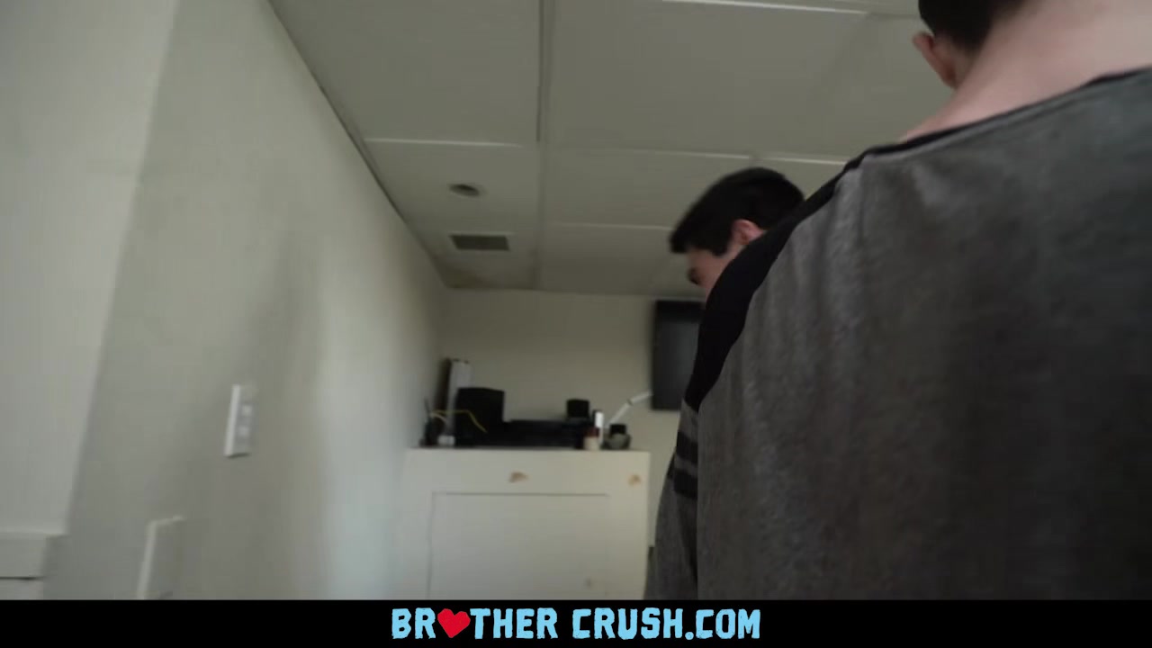 BrotherCrush - Twink Younger Step Brother Gets His Asshole Penetrated While Sucking Cock