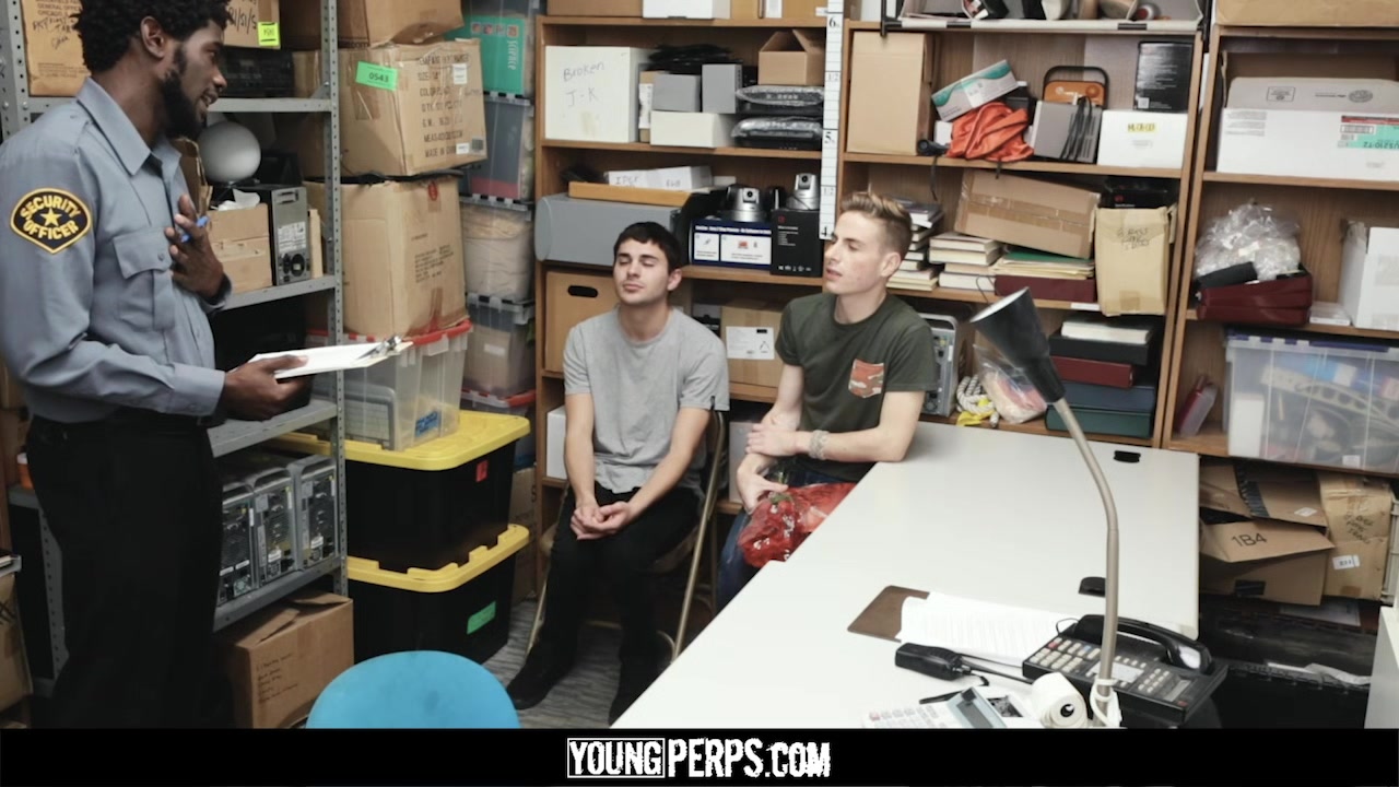YoungPerps - Hung Security Guard Sticks His Big Black Cock Inside Two Young Perps