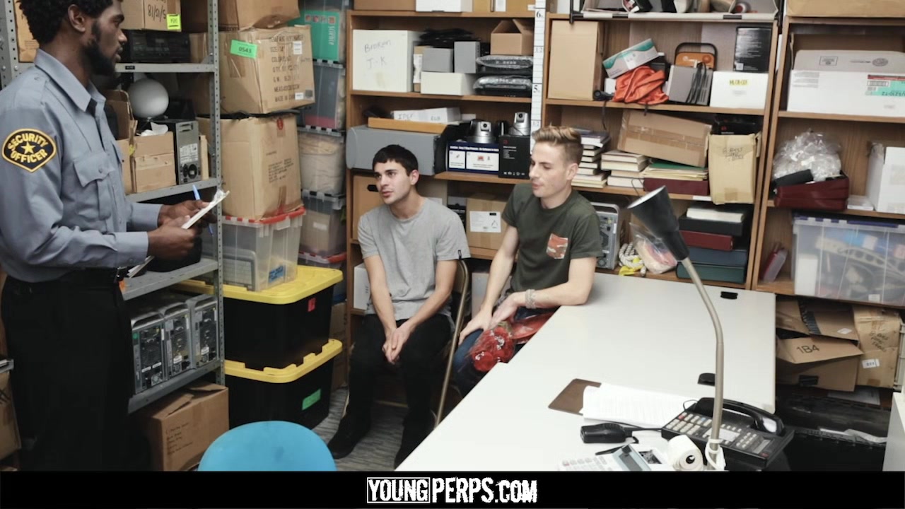 YoungPerps - Hung Security Guard Sticks His Big Black Cock Inside Two Young Perps