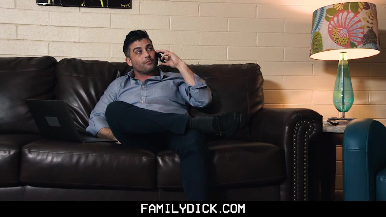 FamilyDick - Sex Hotline StepDaddy Punishes His Boy’s Smooth Hole