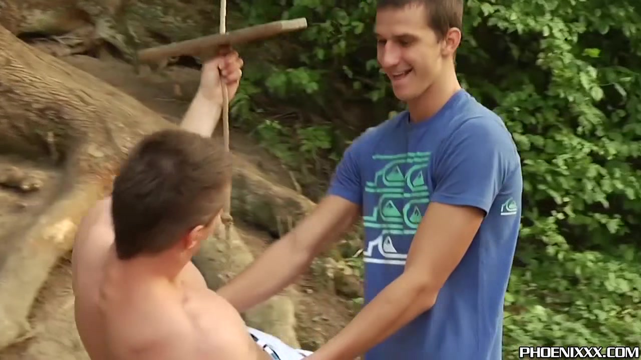 Sucked off jock spreads legs for anal