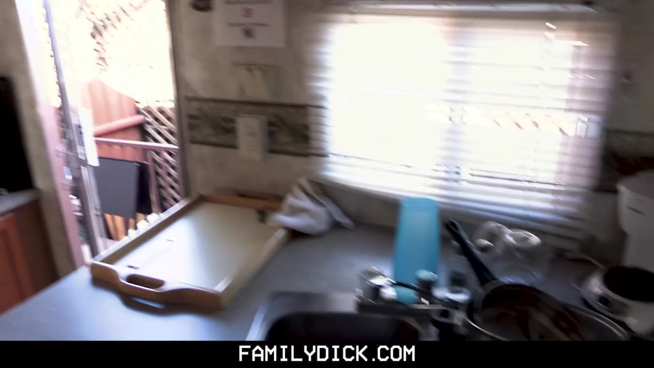 FamilyDick - Trailer Park Stepdaddy Fucks His Boy After Catching Him Smoking
