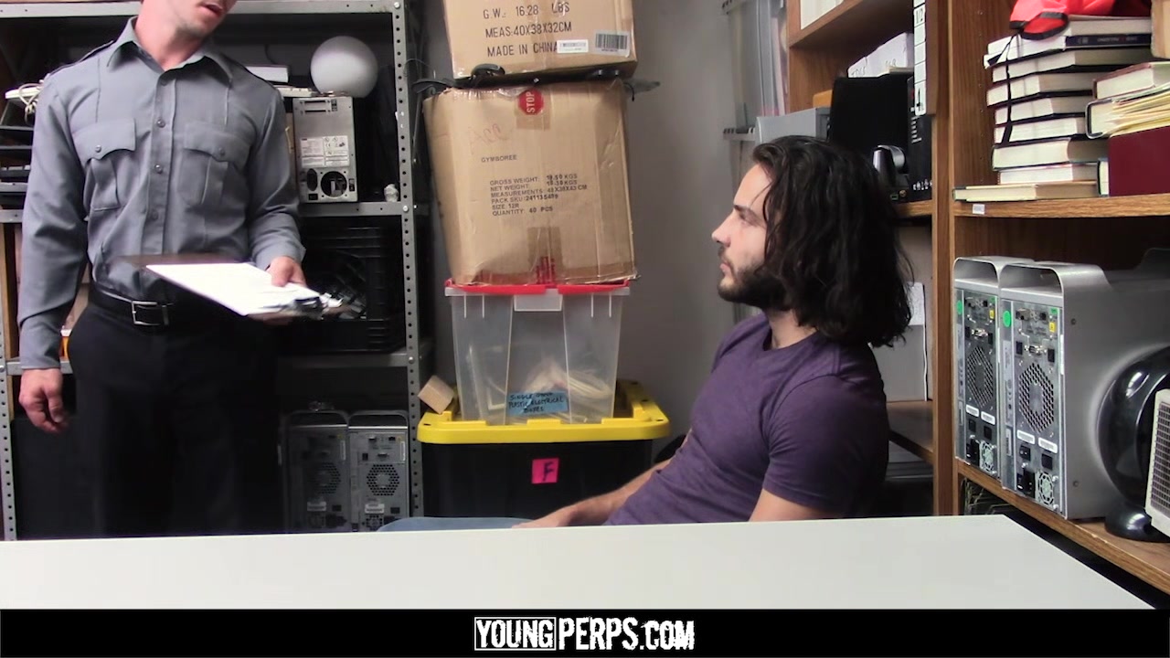 YoungPerps - Handsome guard fucks lucky long-haired dude