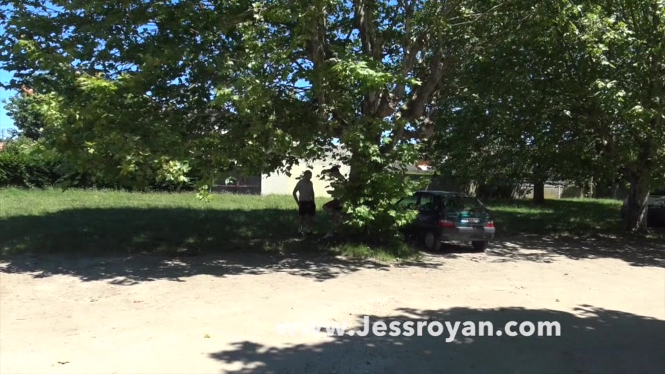 straight fucked bareback in the stteet by jess royn