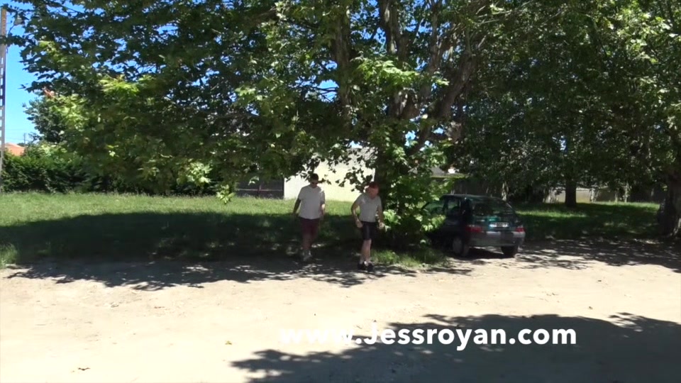 straight fucked bareback in the stteet by jess royn