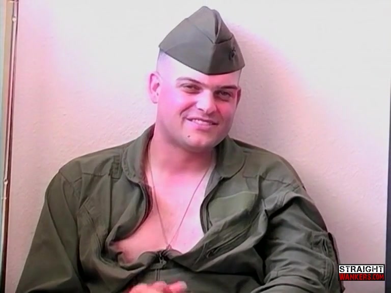 Marine Steve Strokes His Hard Dick - Steve Atkinson