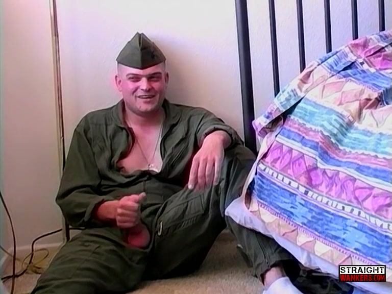 Marine Steve Strokes His Hard Dick - Steve Atkinson