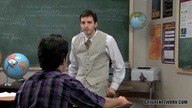 Teacher Plugs student 18+ Asshole - TeachTwinks